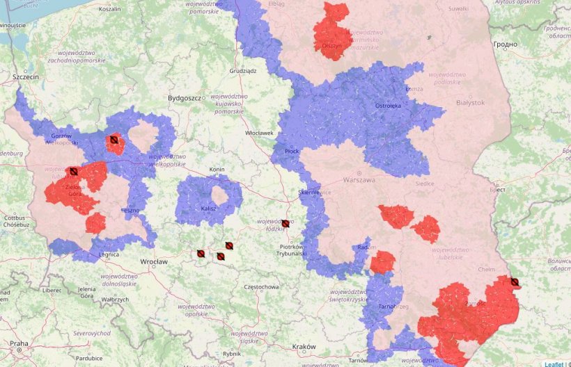 6ая и 7ая вспышки АЧС в Польще в текущем году
