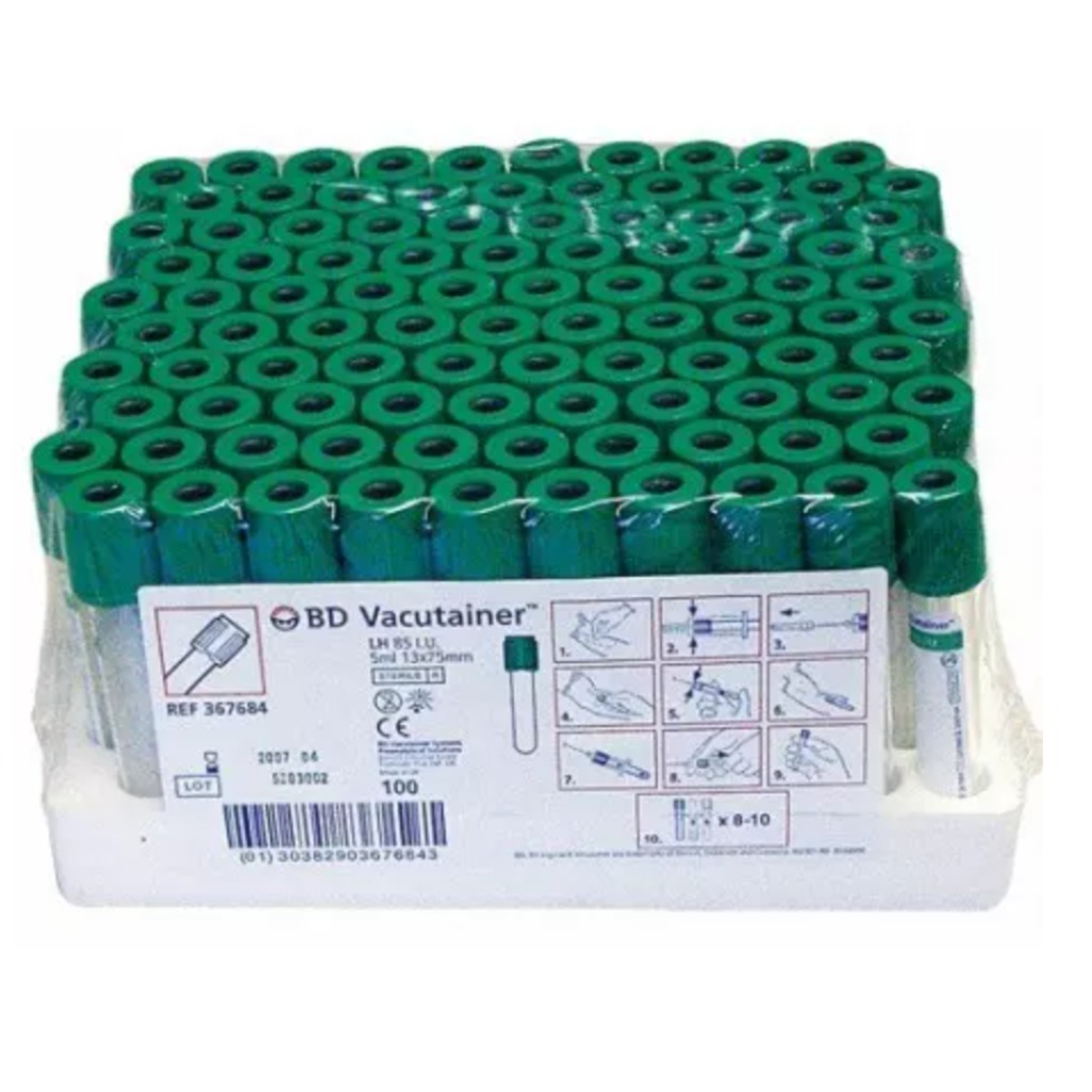 BD Vacutainer - Tubos con Heparina de litio 4ml